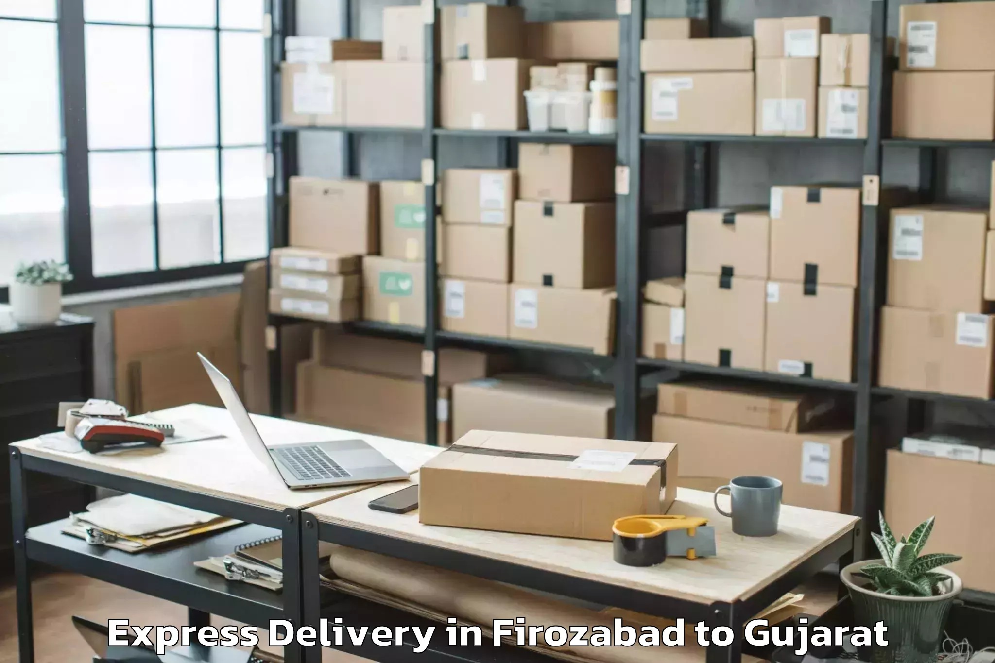 Get Firozabad to Patdi Express Delivery